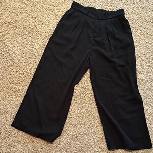 Black Wide-Leg Trousers